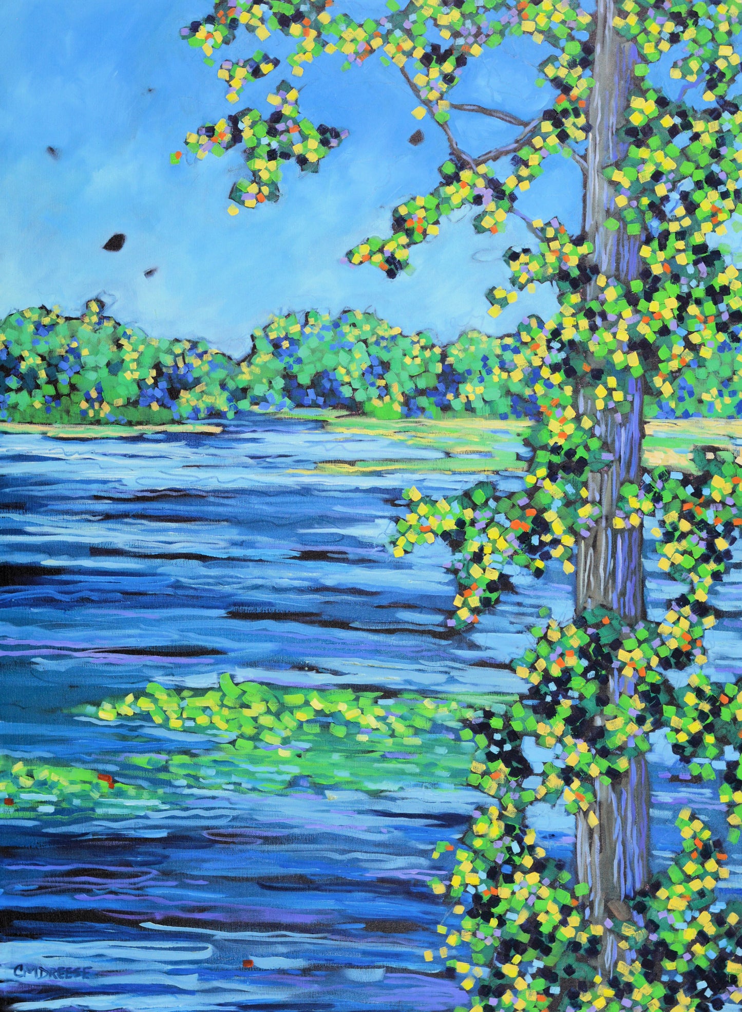 "Grand River Waterway" Giclee Print on Paper or Canvas. Michigan Artist Christi Dreese