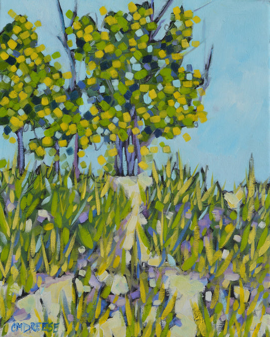 "Paths Along the Shoreline" Beach Print on Paper, Wood Panel - Wall Art Home Decor