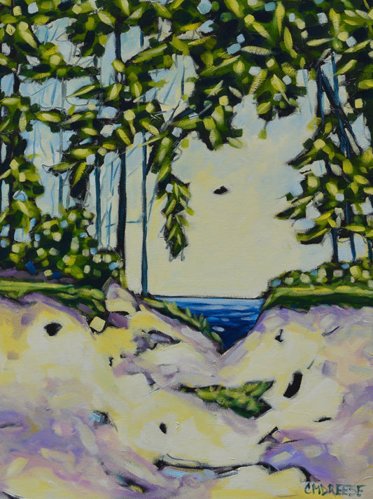 "Lead Me To The Lake" Beach, Lake Print on Paper, Wood Panel - Wall Art Home Decor