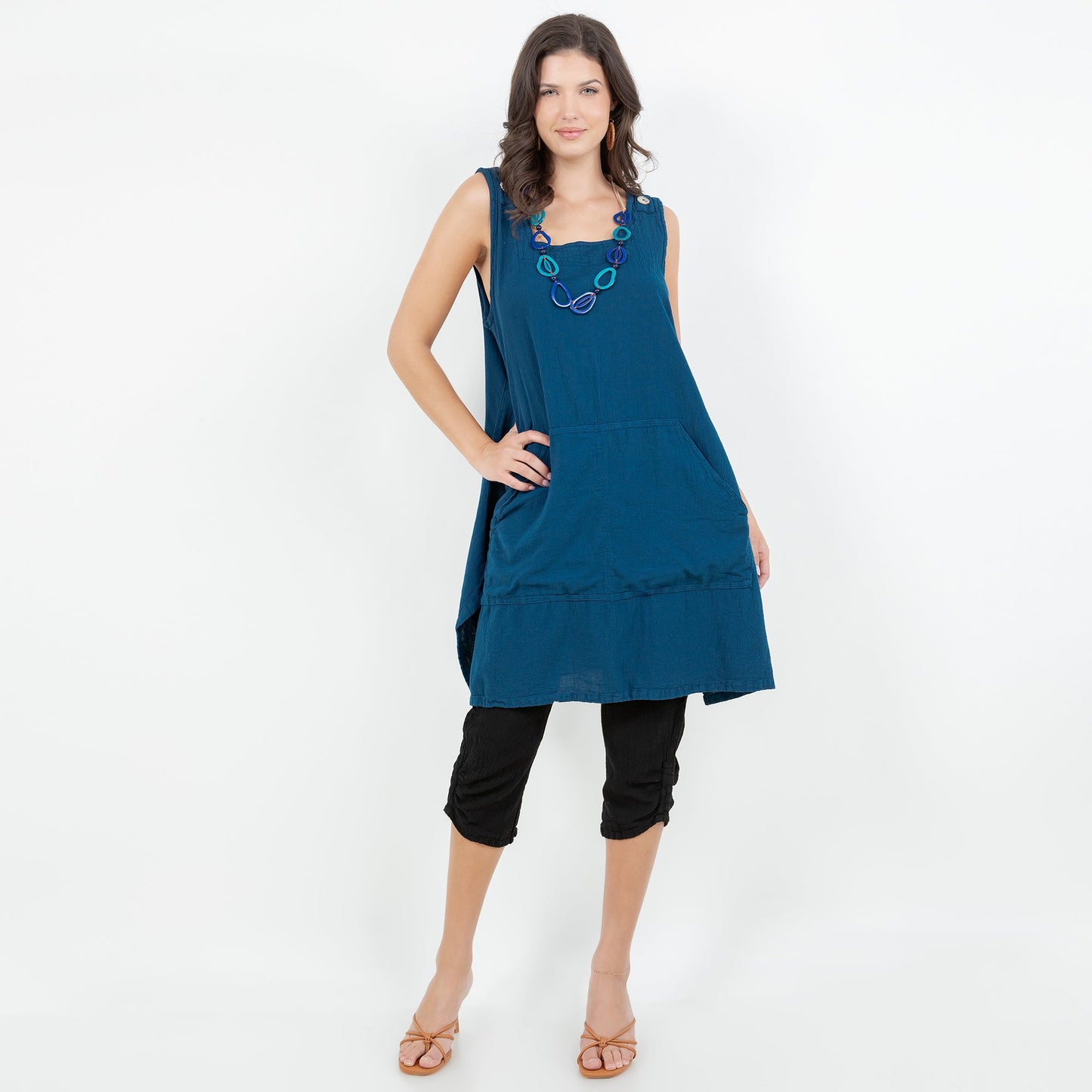 Zizi Tunic with Pocket! 100% Cotton Gauze