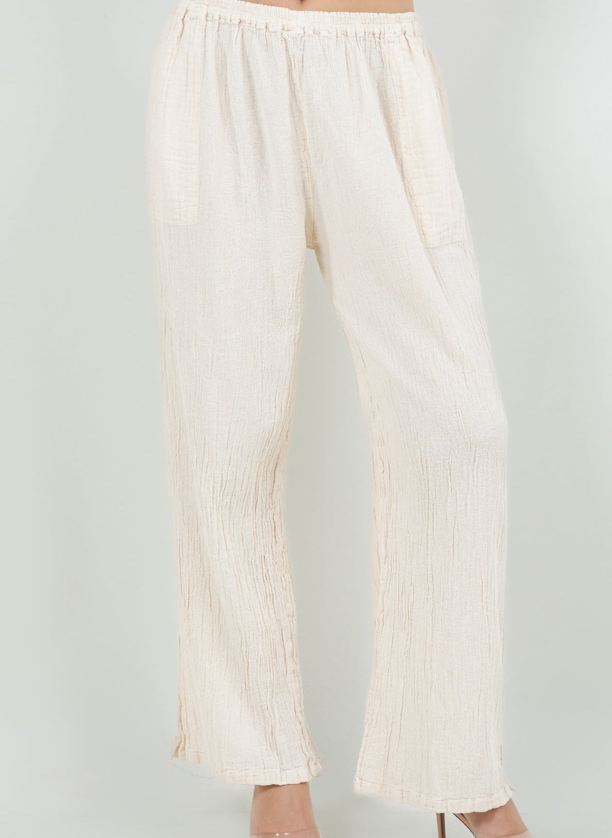 Lisa Cotton Gauze Pants with Pockets