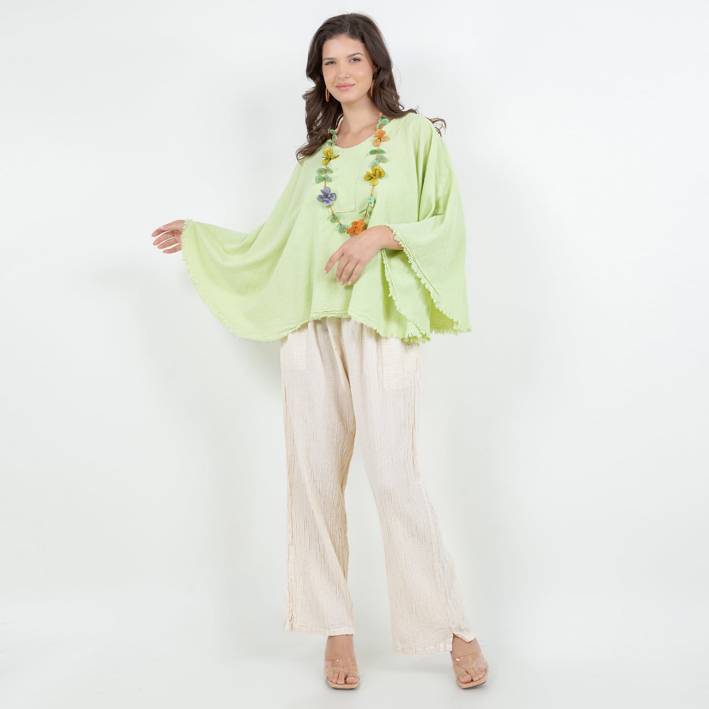 Lisa Cotton Gauze Pants with Pockets