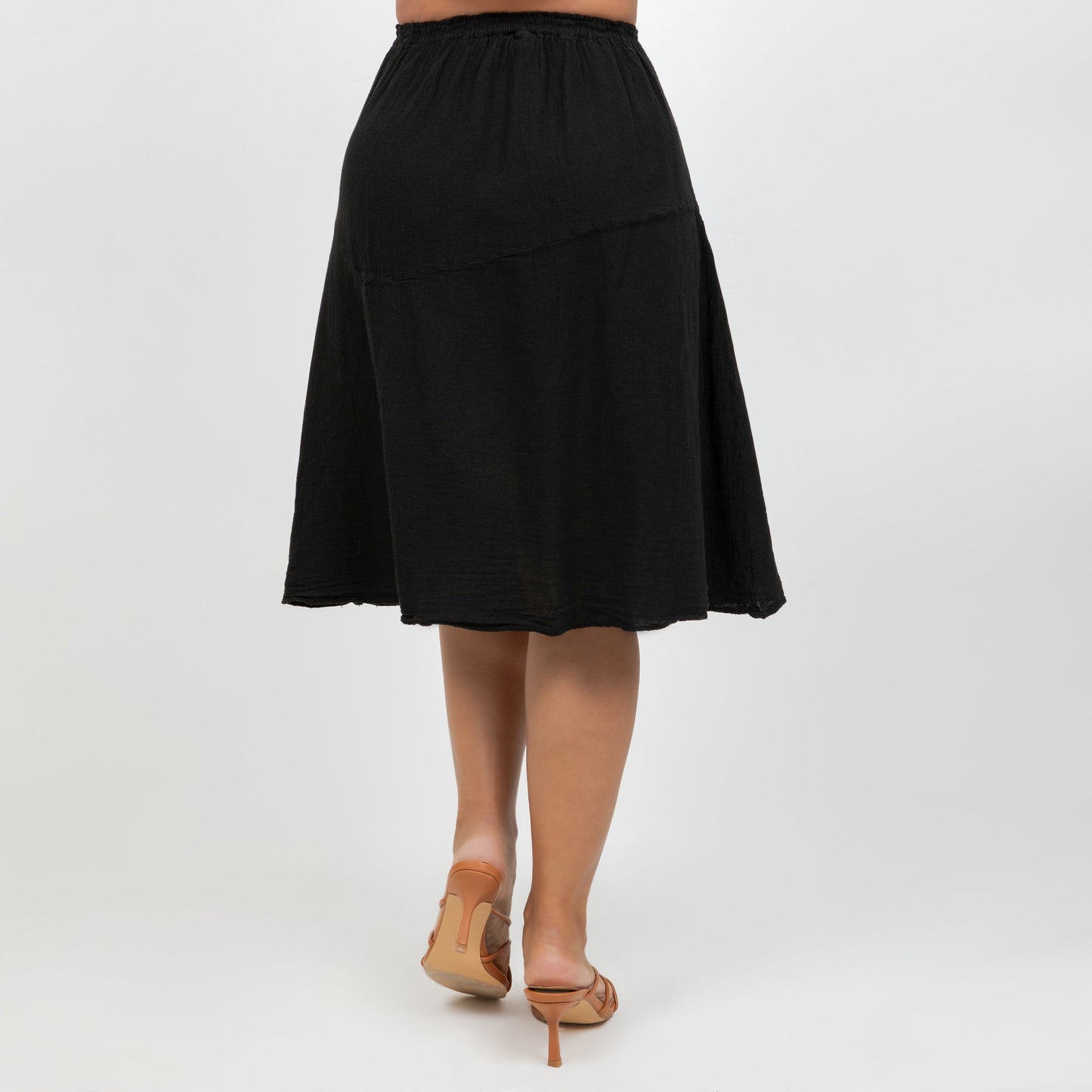 New Hannah - Lovely Knee Length Skirt 100% Cotton Gauze