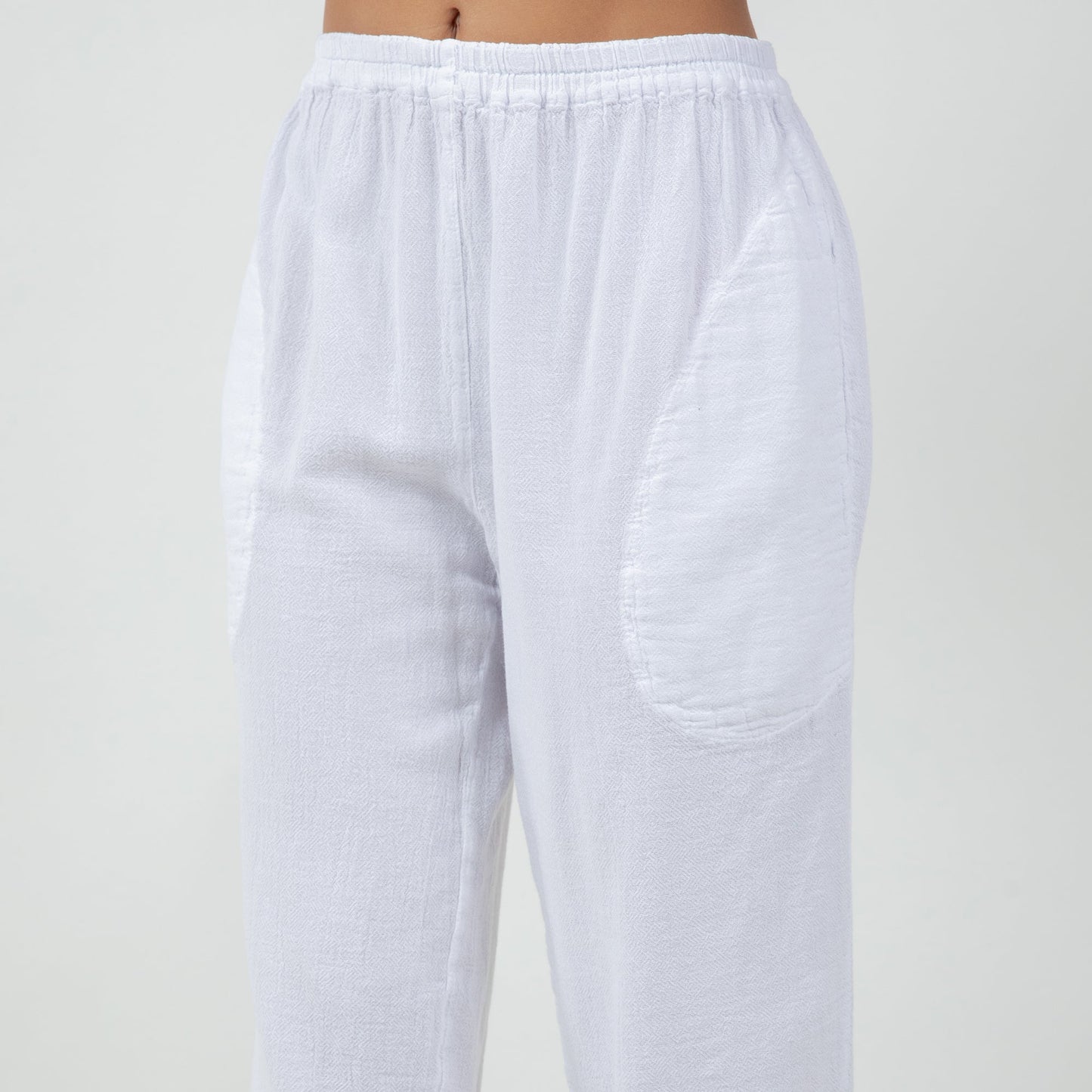 Women's Cotton Gauze Nydia Capri With Pockets