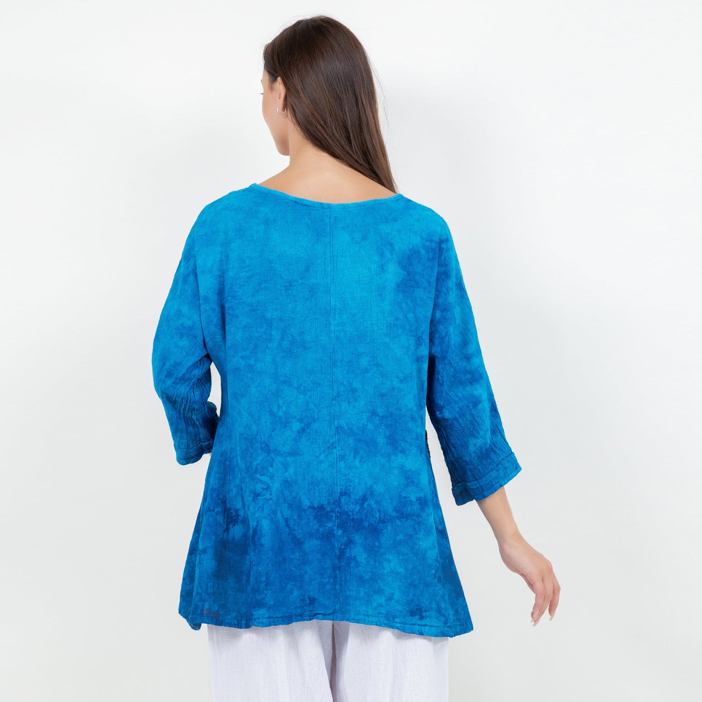 Lucia Applique Top  100% Cotton Gauze