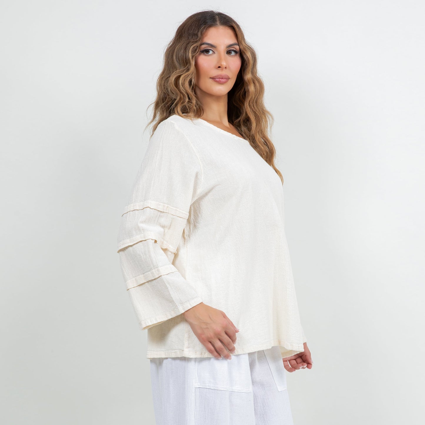 Women's Cotton Gauze Sabrina Top