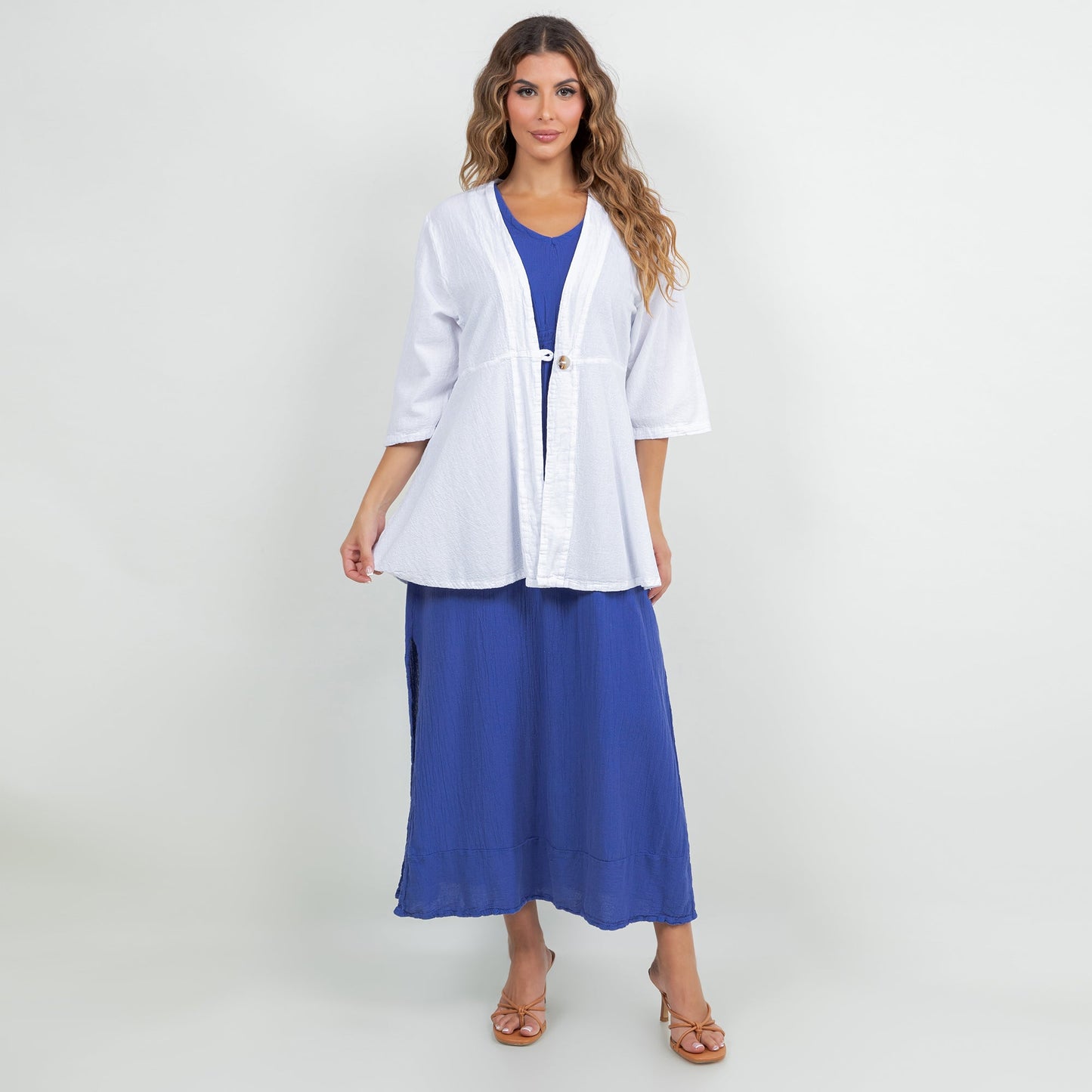 Chinatown Elbow Length Cotton Gauze Jacket