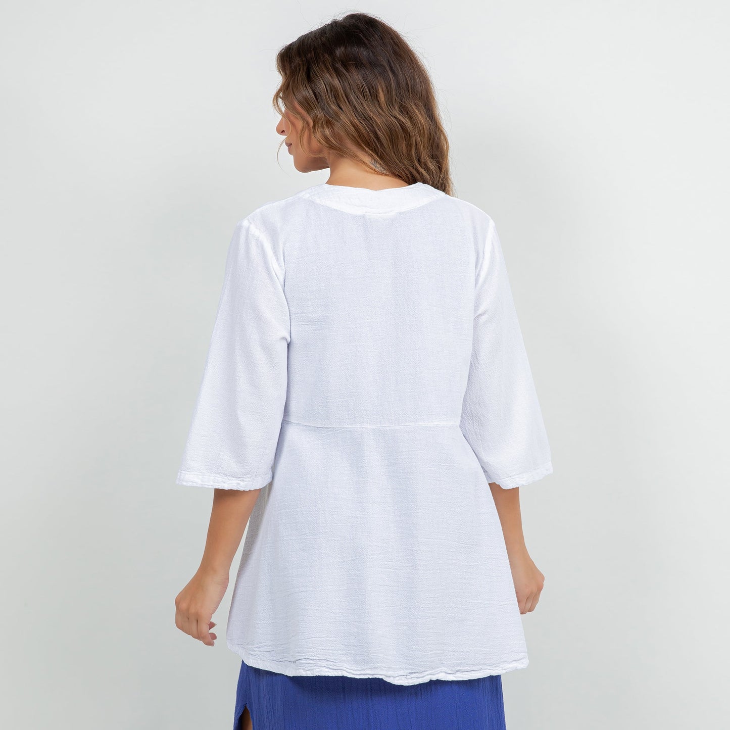 Chinatown Elbow Length Cotton Gauze Jacket