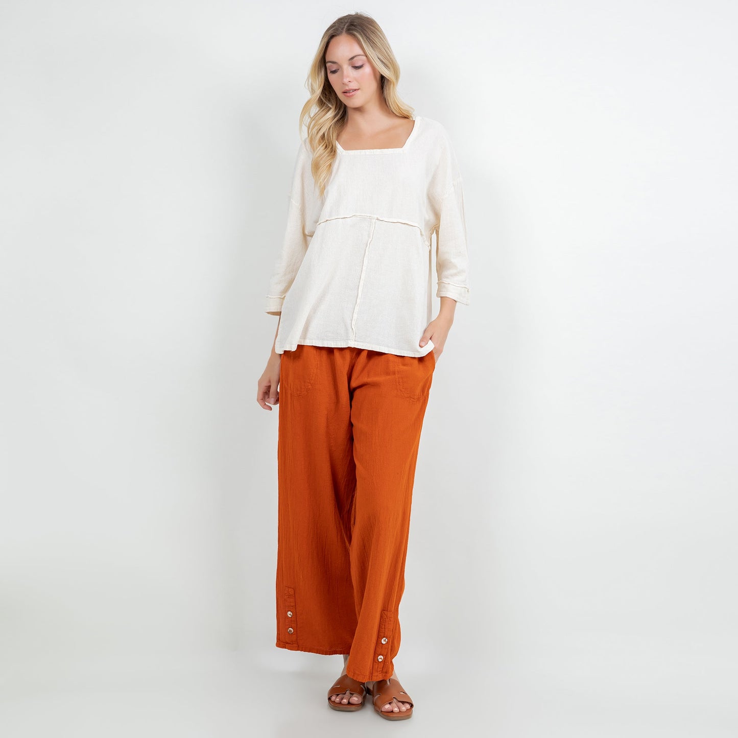 Elena Top 100% Cotton Gauze