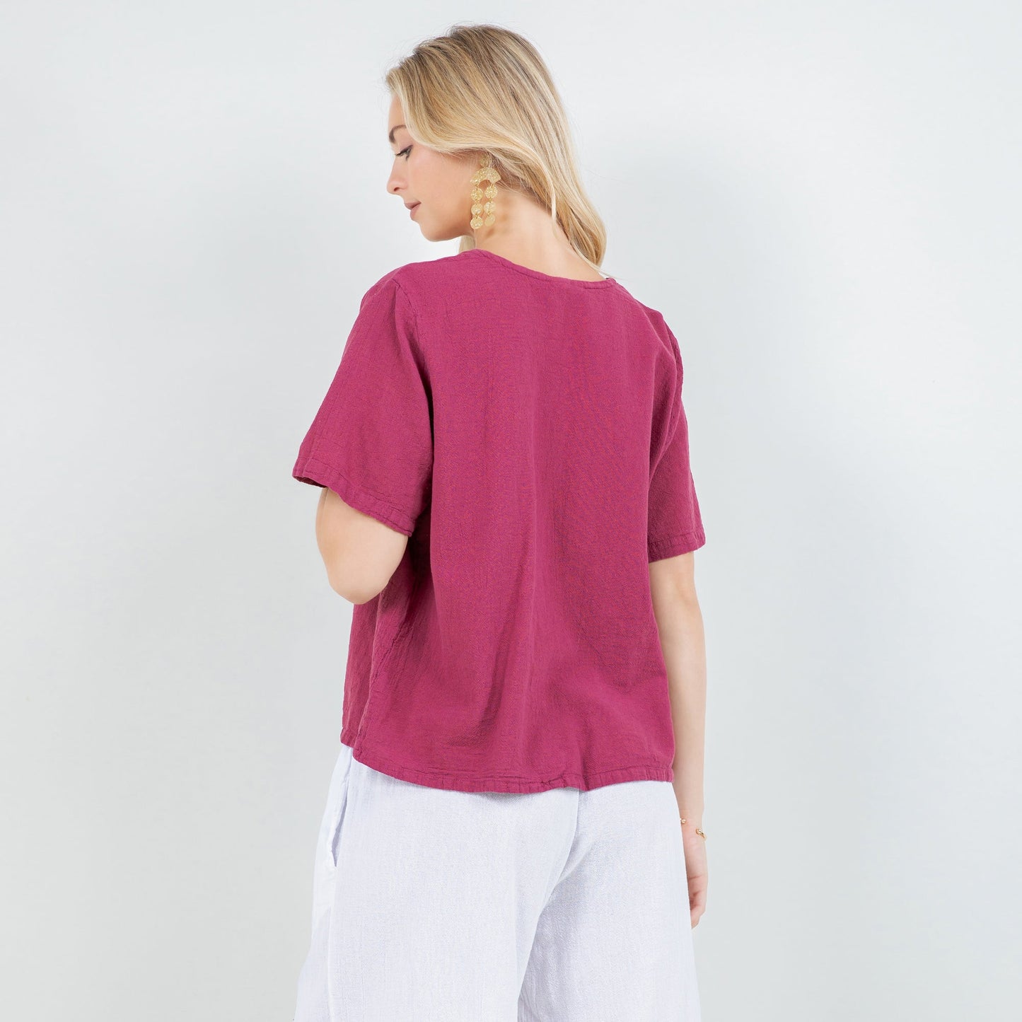Women's 100% Cotton Gauze Turtle Top