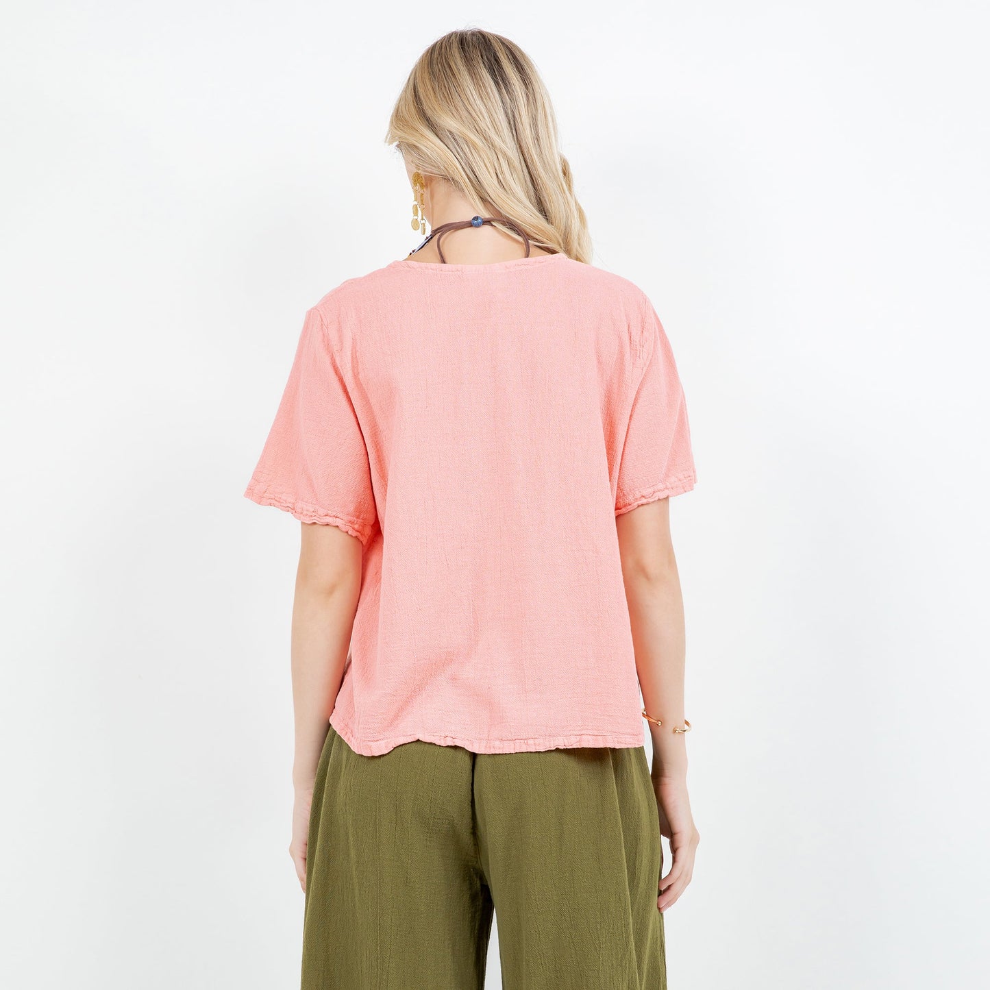 Women's 100% Cotton Gauze Turtle Top