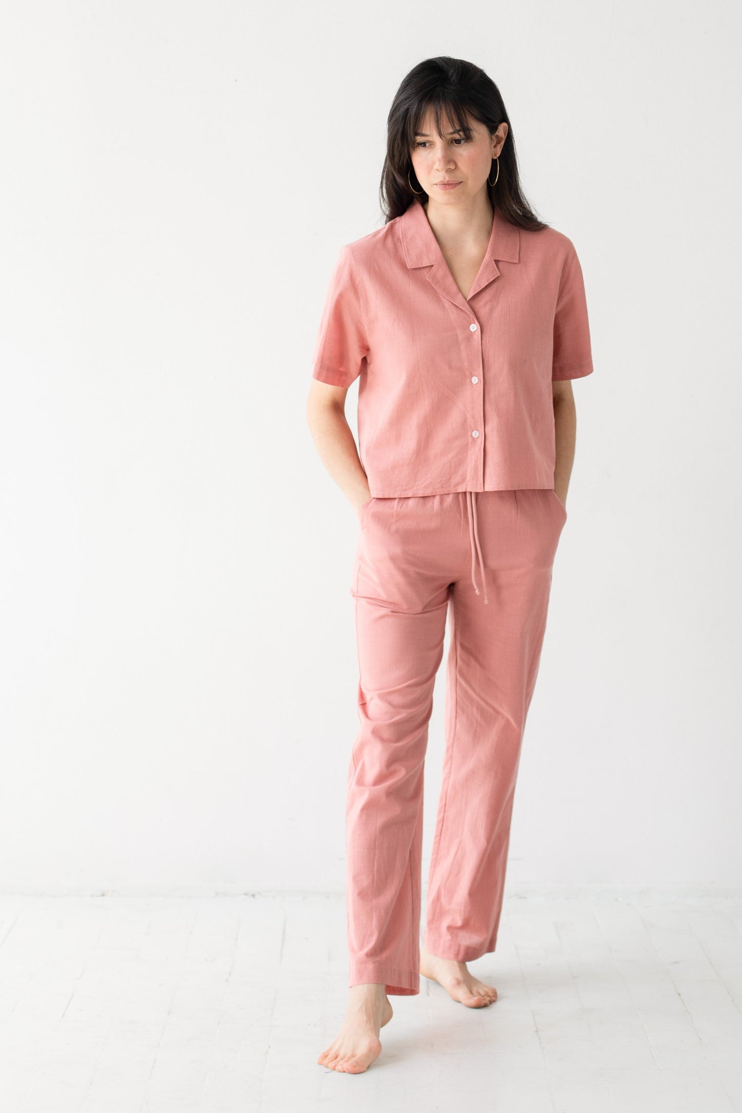 Cropped Button Down