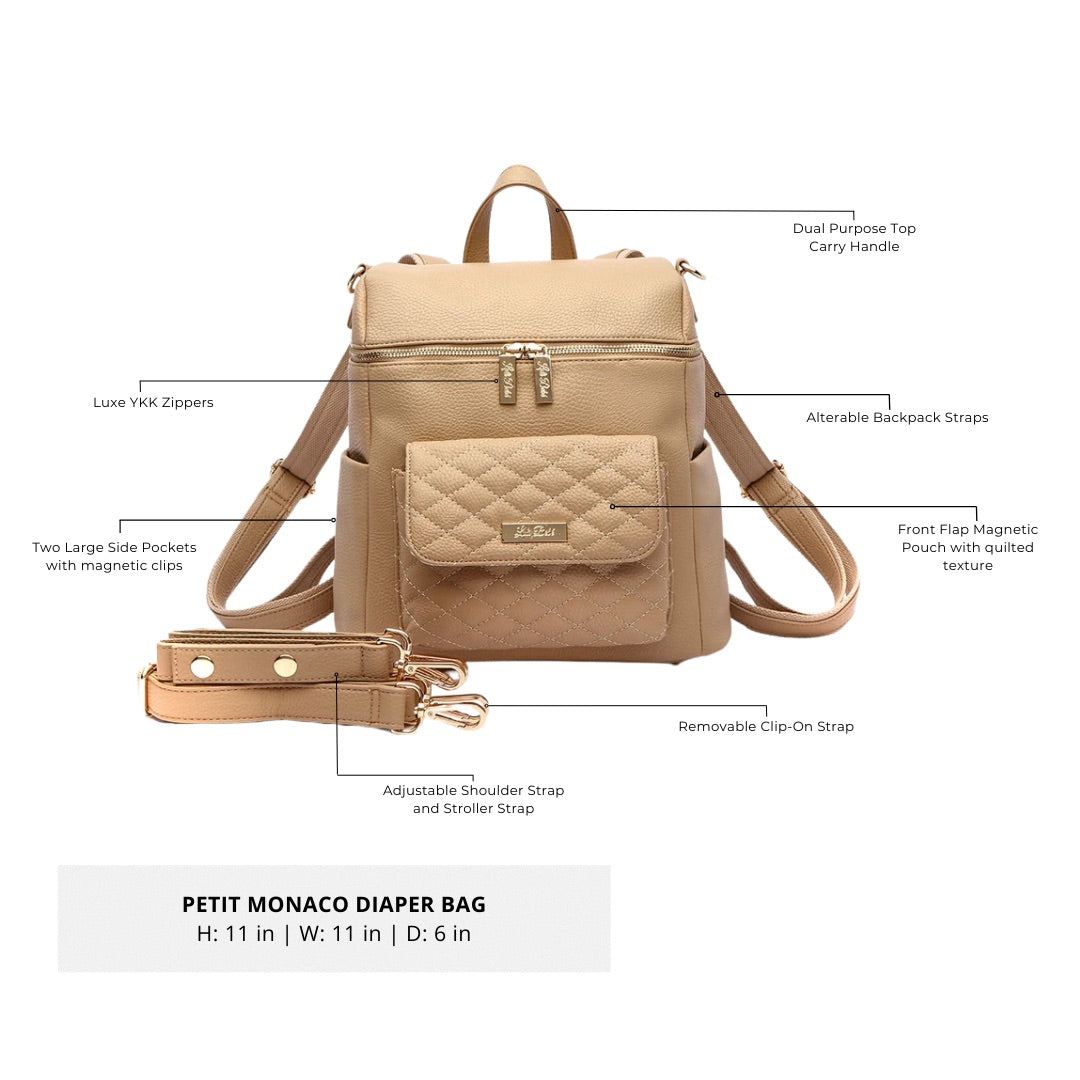 Petit Diaper Bag Latte Brown