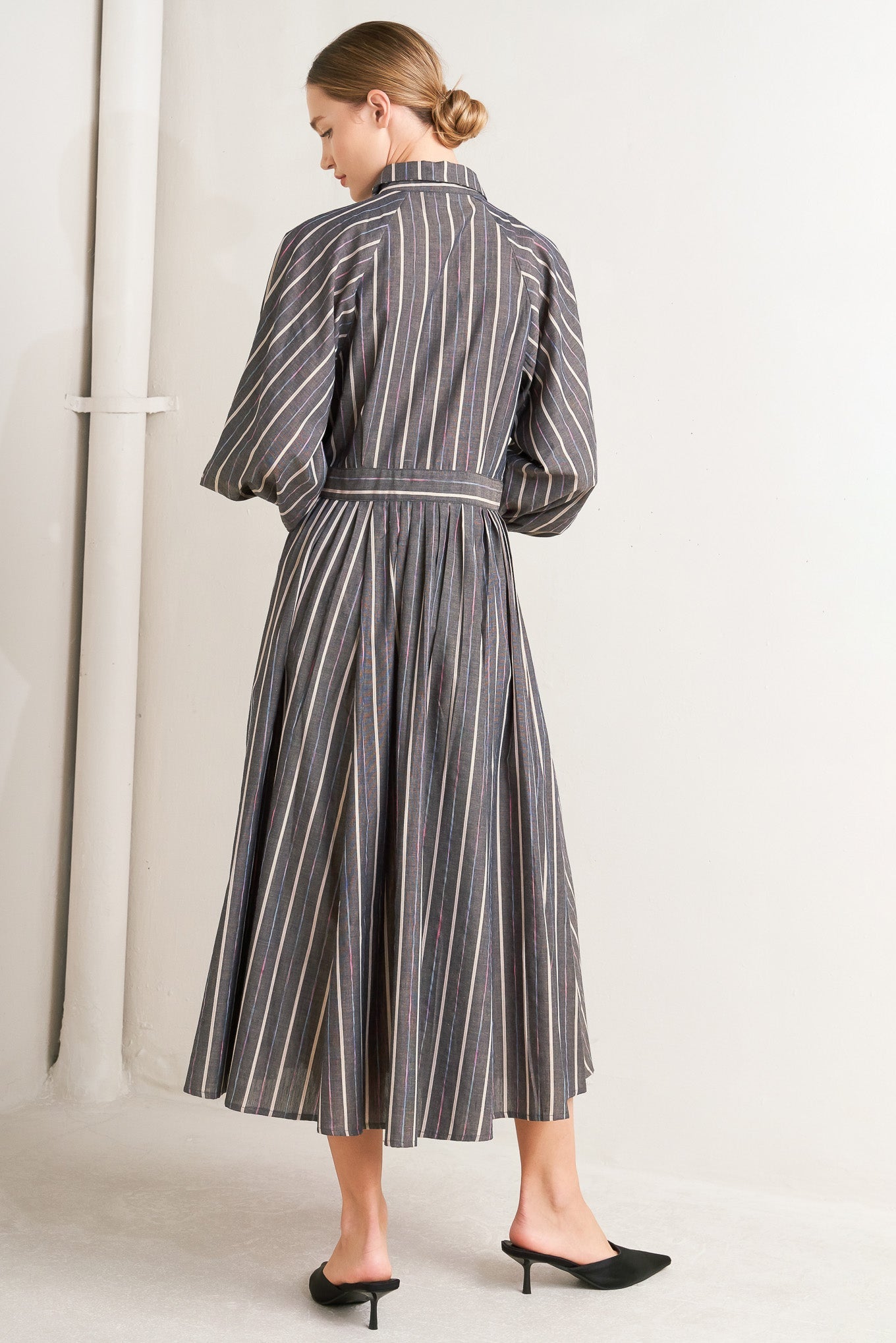 WHAT I FEEL WOVEN MIDI DRESS