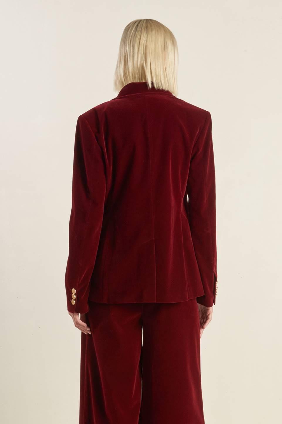 COY CHARM VELVET BLAZER