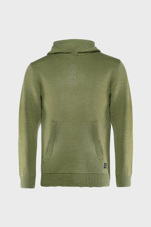 Love Language Pre-washed Knit Hoodie