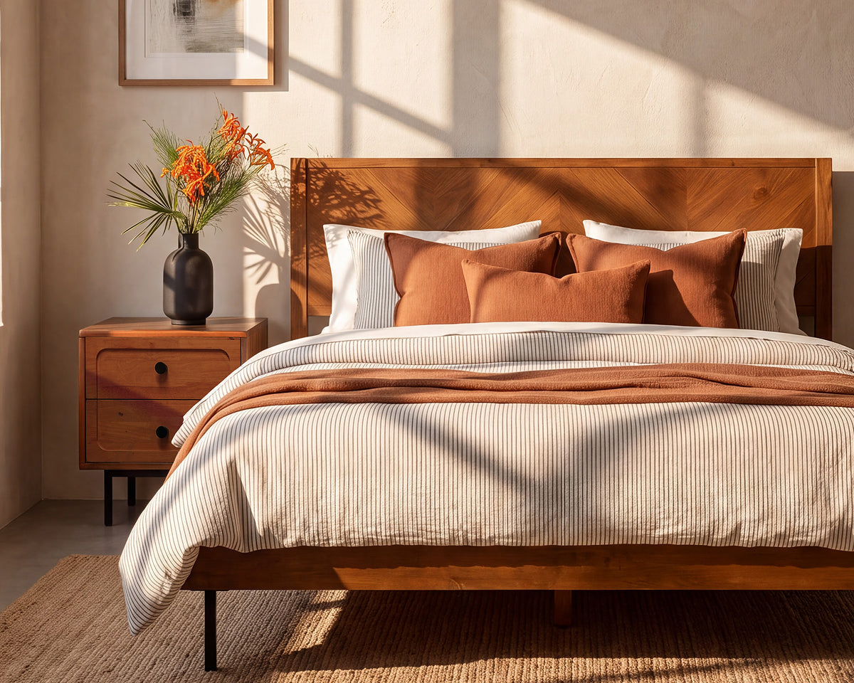 Alander Solid Wood Bed Frame