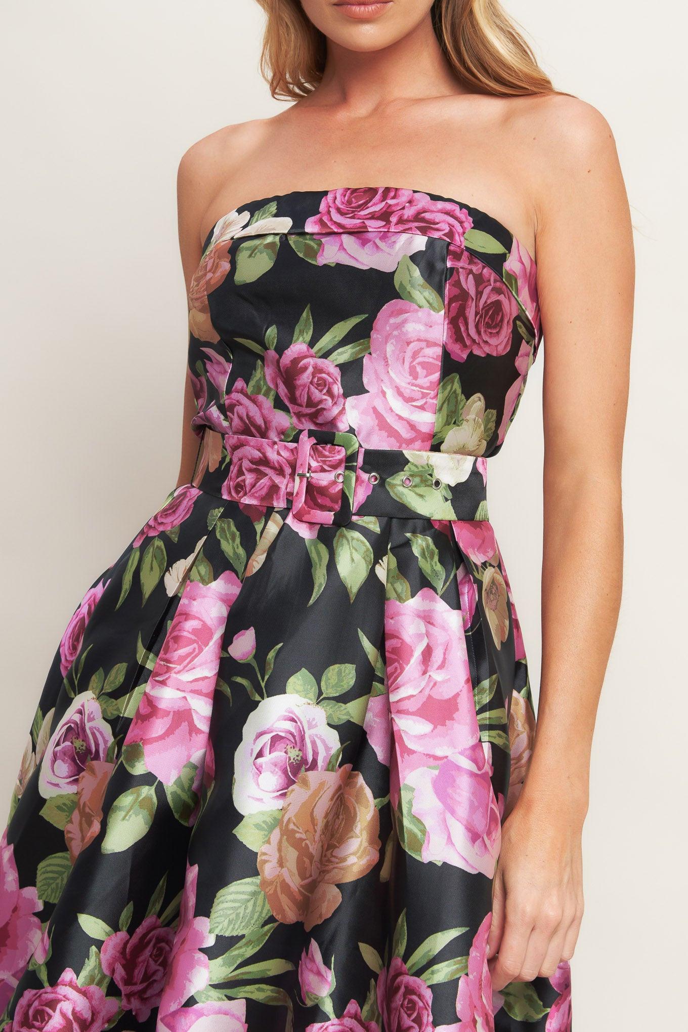GLAMOUR GARDEN WOVEN MAXI DRESS