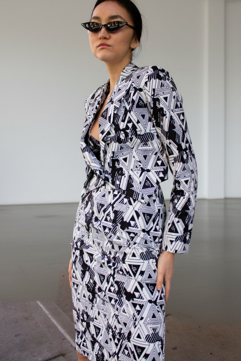 Amour Geometric Long Trench Coat – Modern Women’s Outerwear