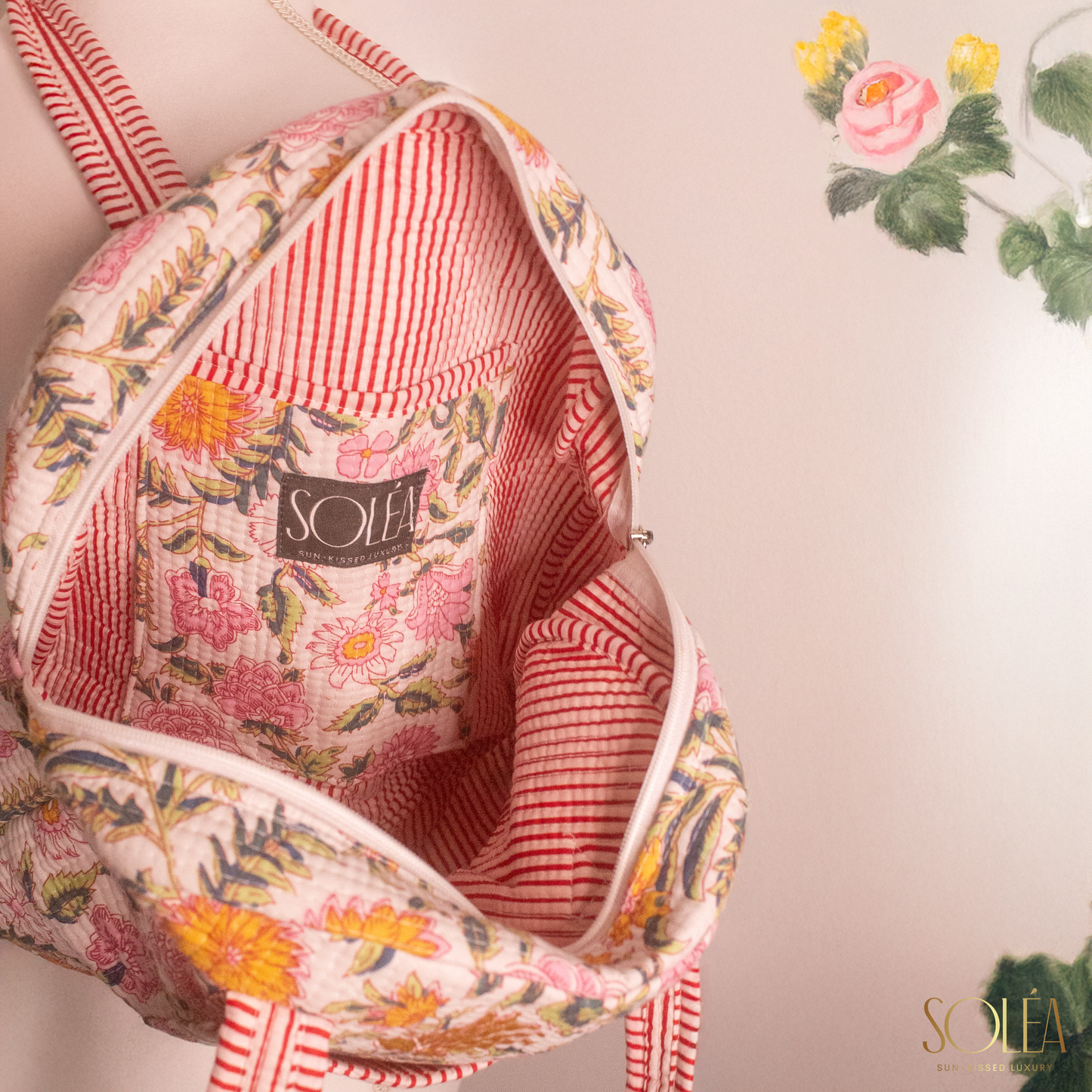 Soléa Cotton Sakura Tote