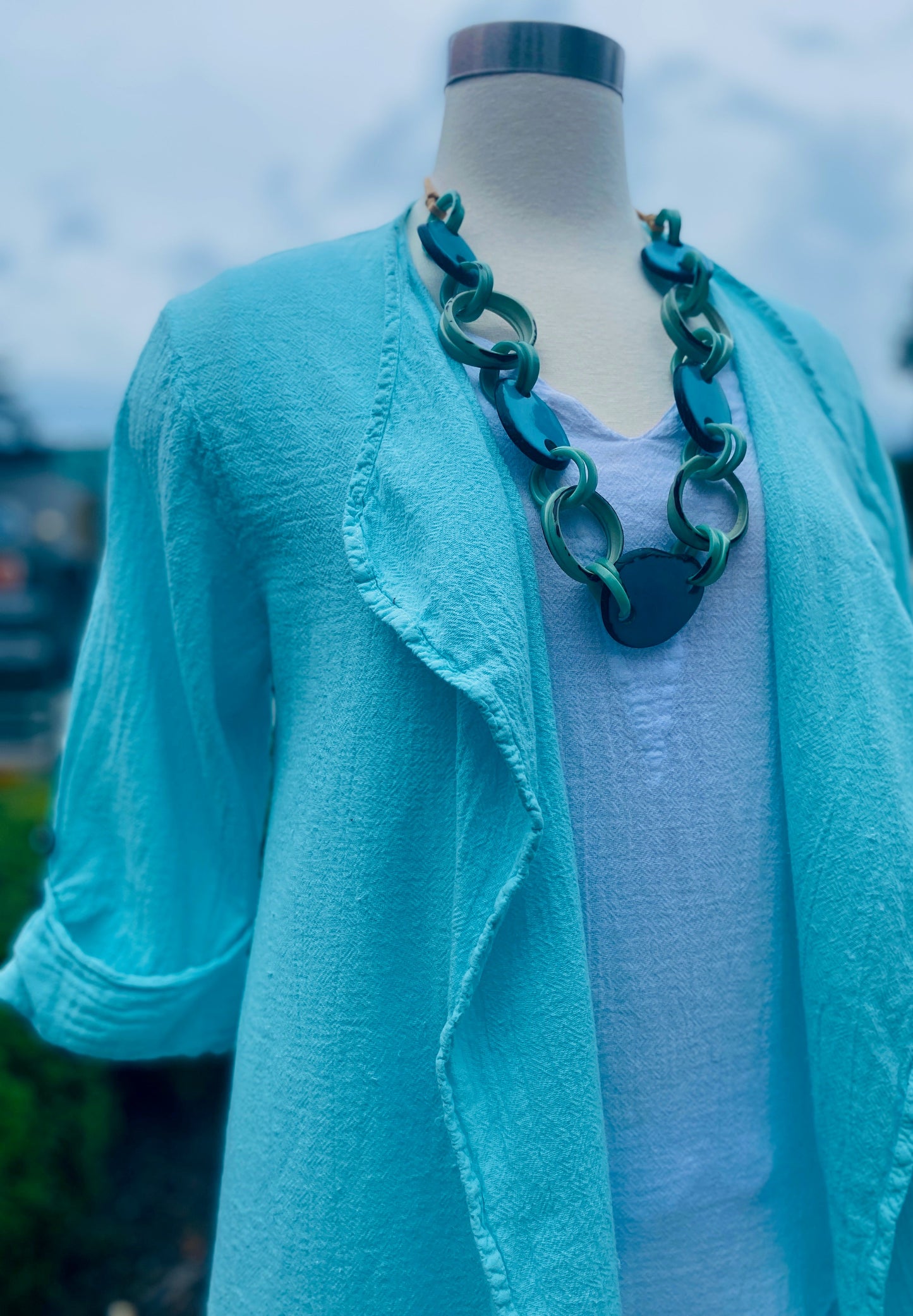 Jeanne Bolero Resort Wear Jacket 100% Cotton Gauze