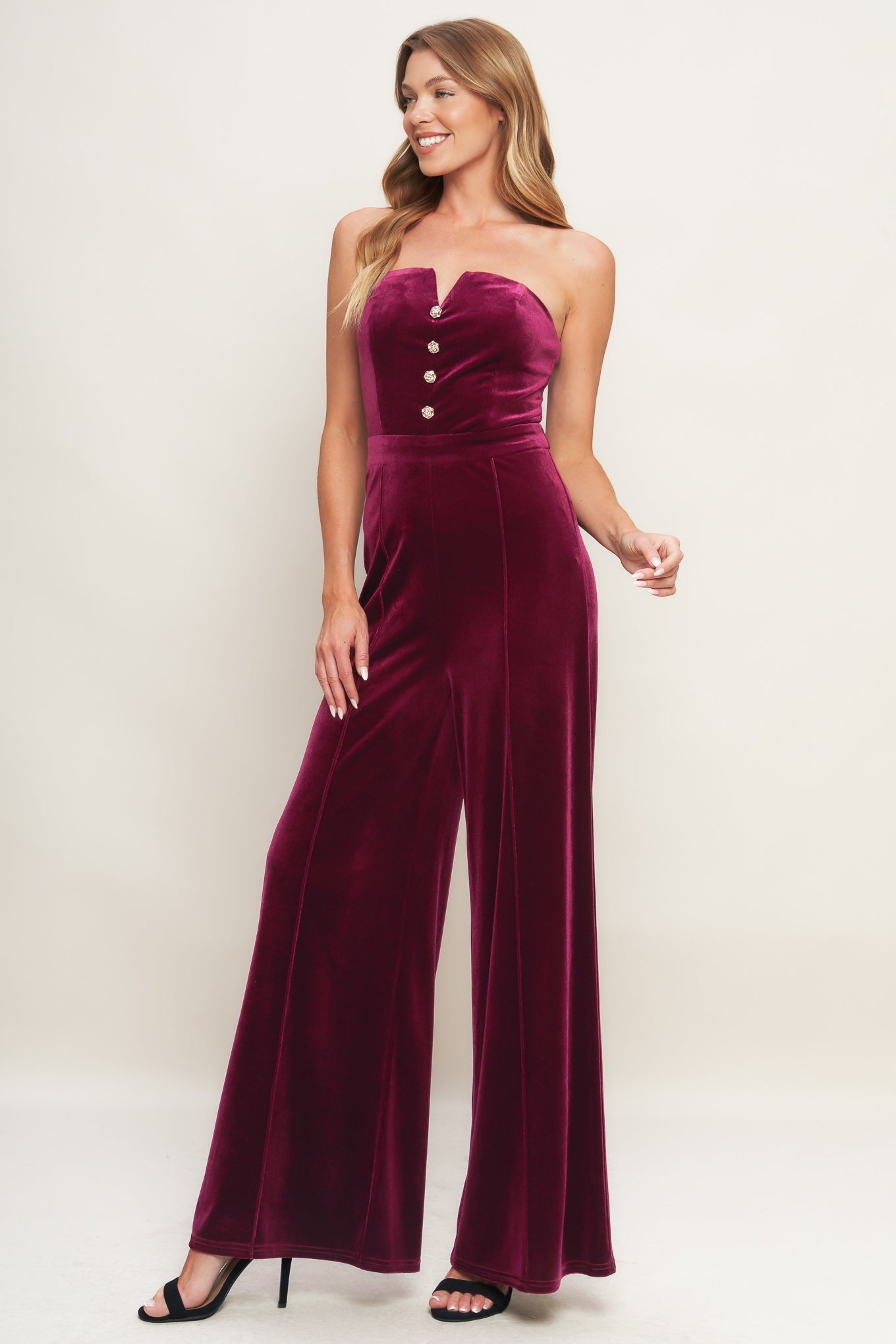 NIGHT QUEEN VELVET JUMPSUIT