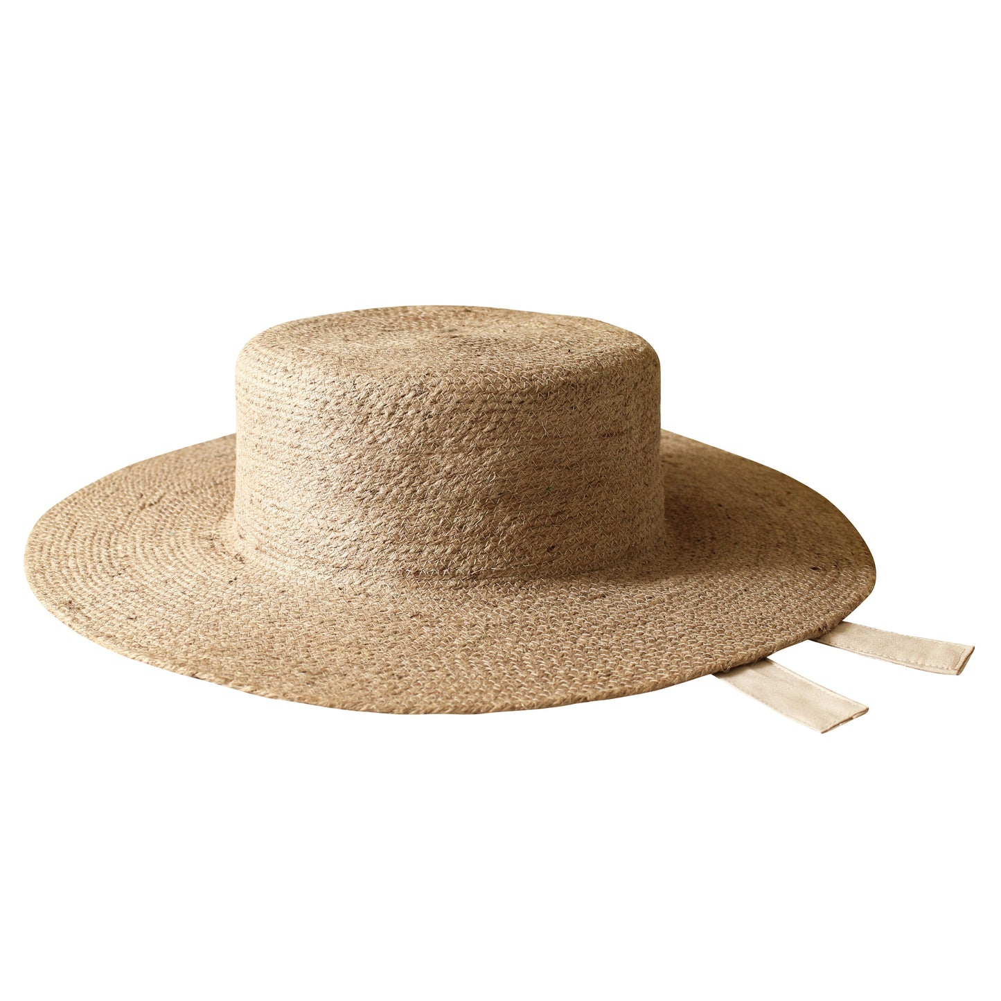 The Loli Jute Straw Hat in Neutral Beige