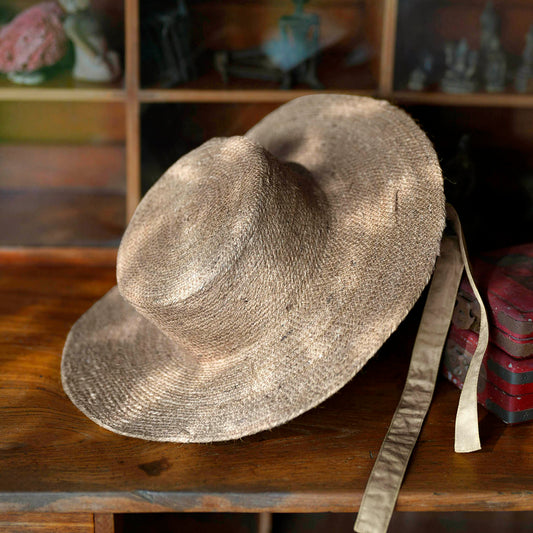 The Loli Jute Straw Hat in Neutral Beige