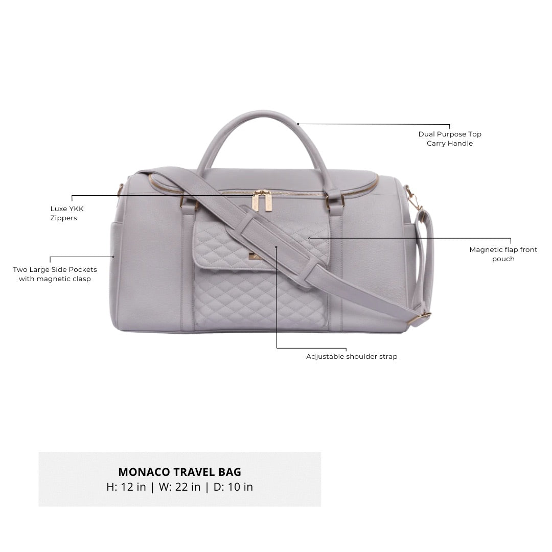 Weekender Travel Bag | Stone Grey
