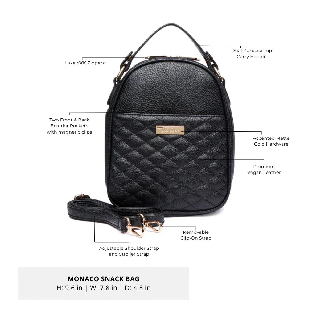 Classic Snack Bag | Ebony Black