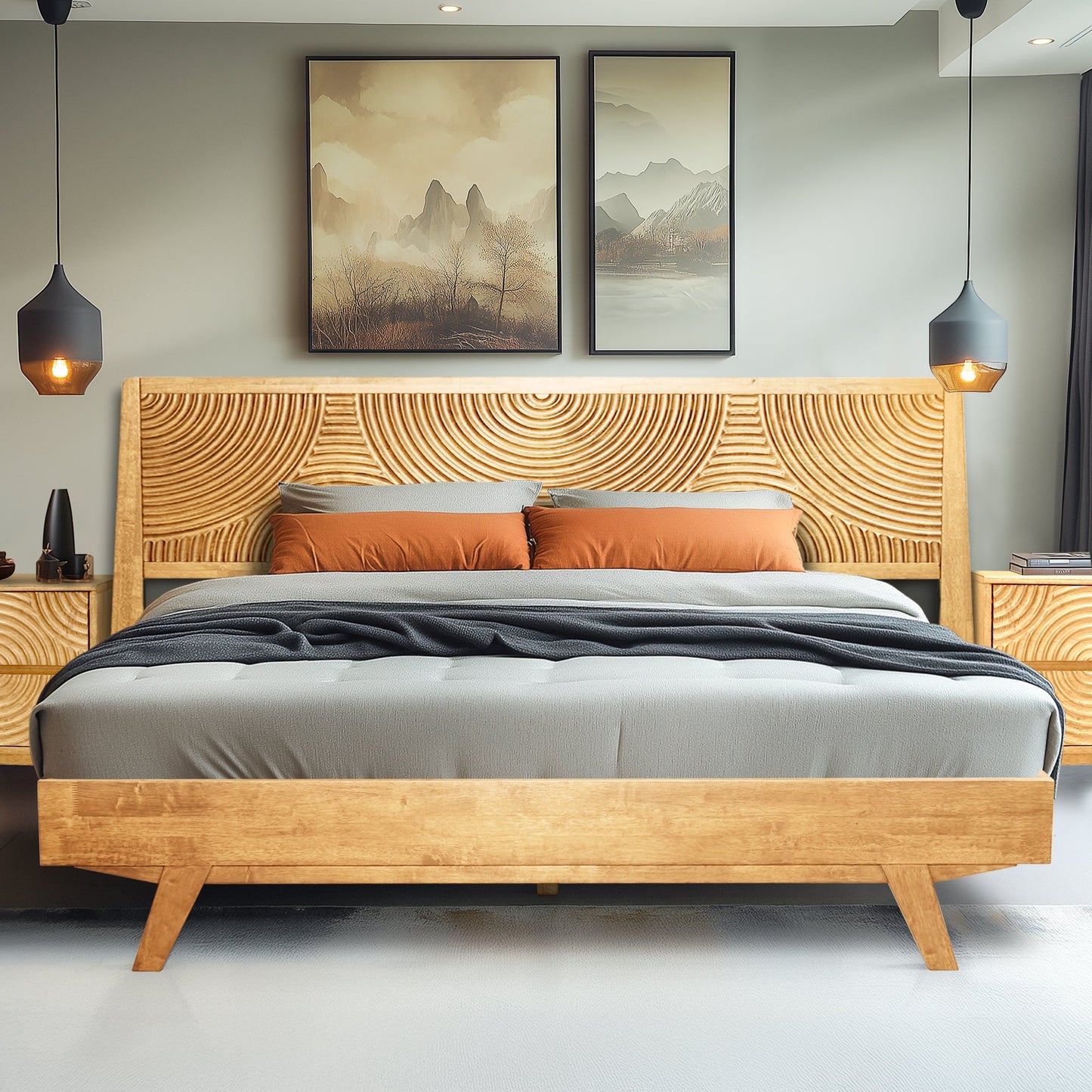 Harmony Solid Wood Bed Frame