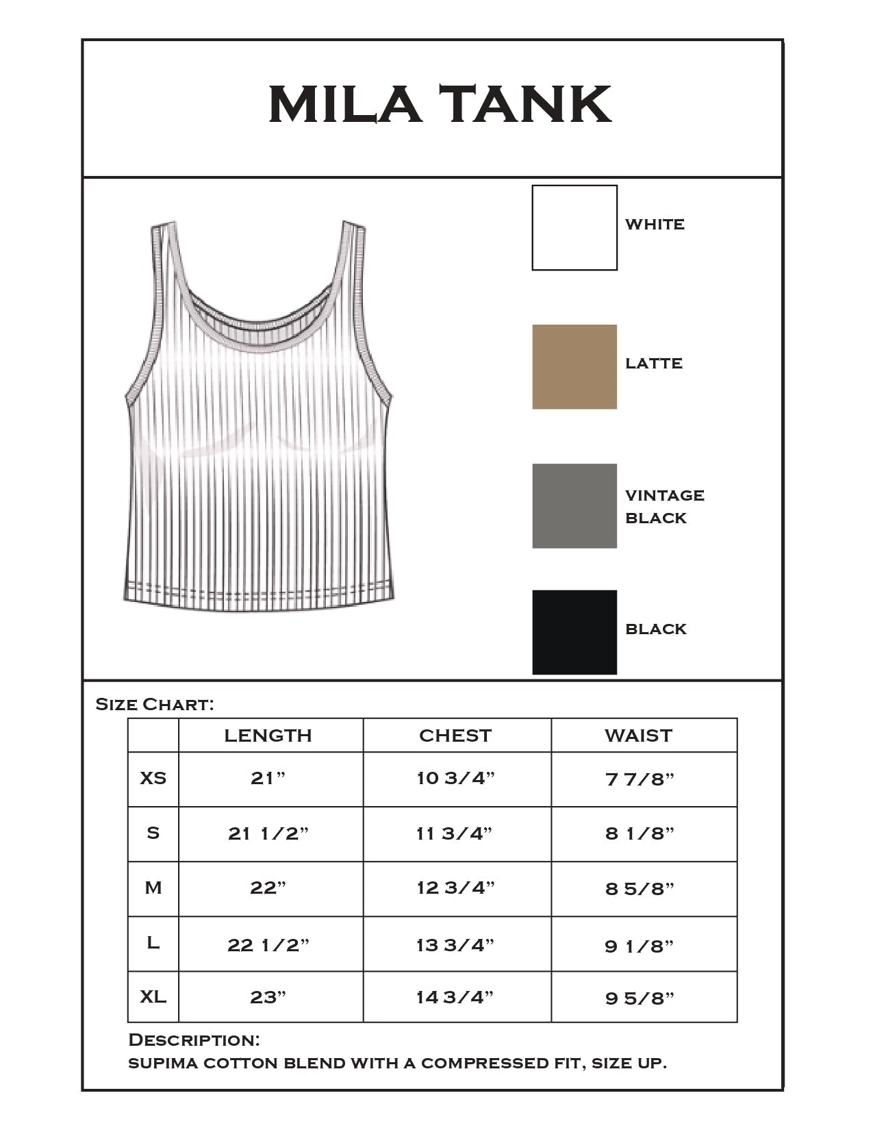 Mila Rib Tank
