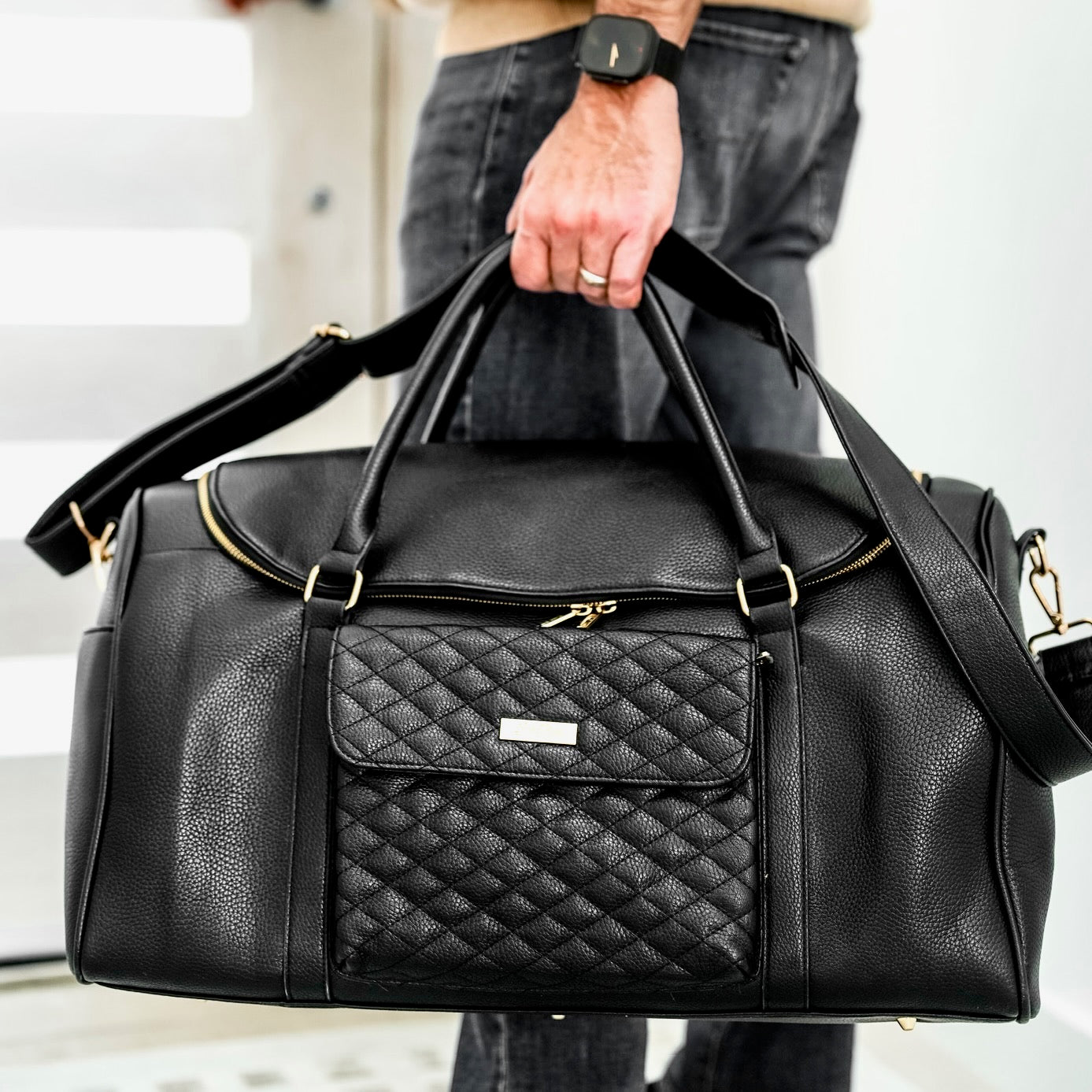 Weekender Travel Bag | Ebony Black