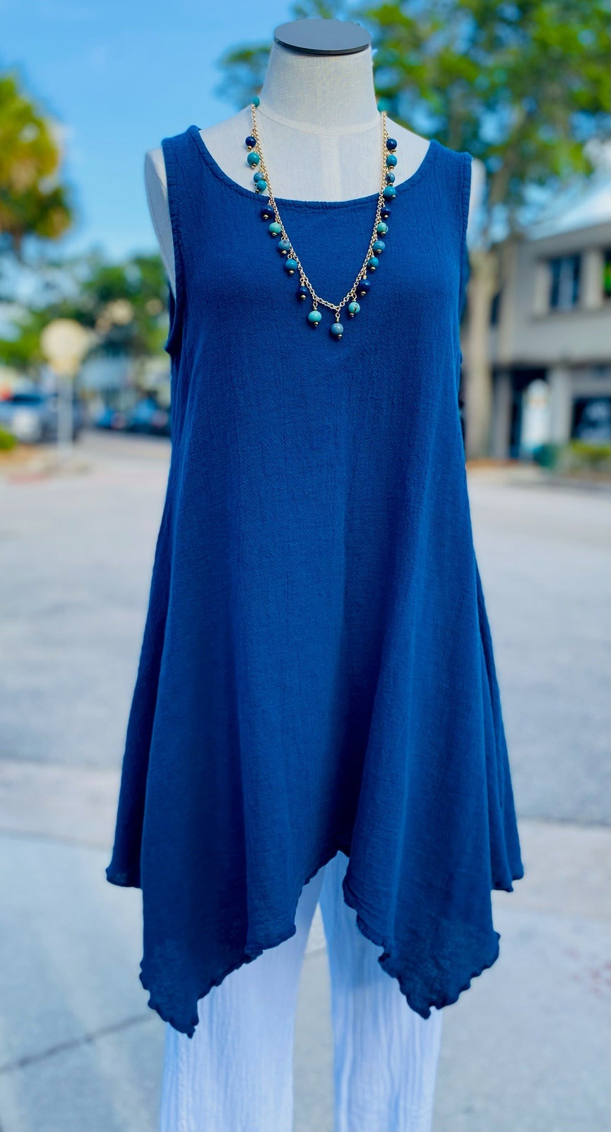 Women's Natalie Cotton Gauze Tank
