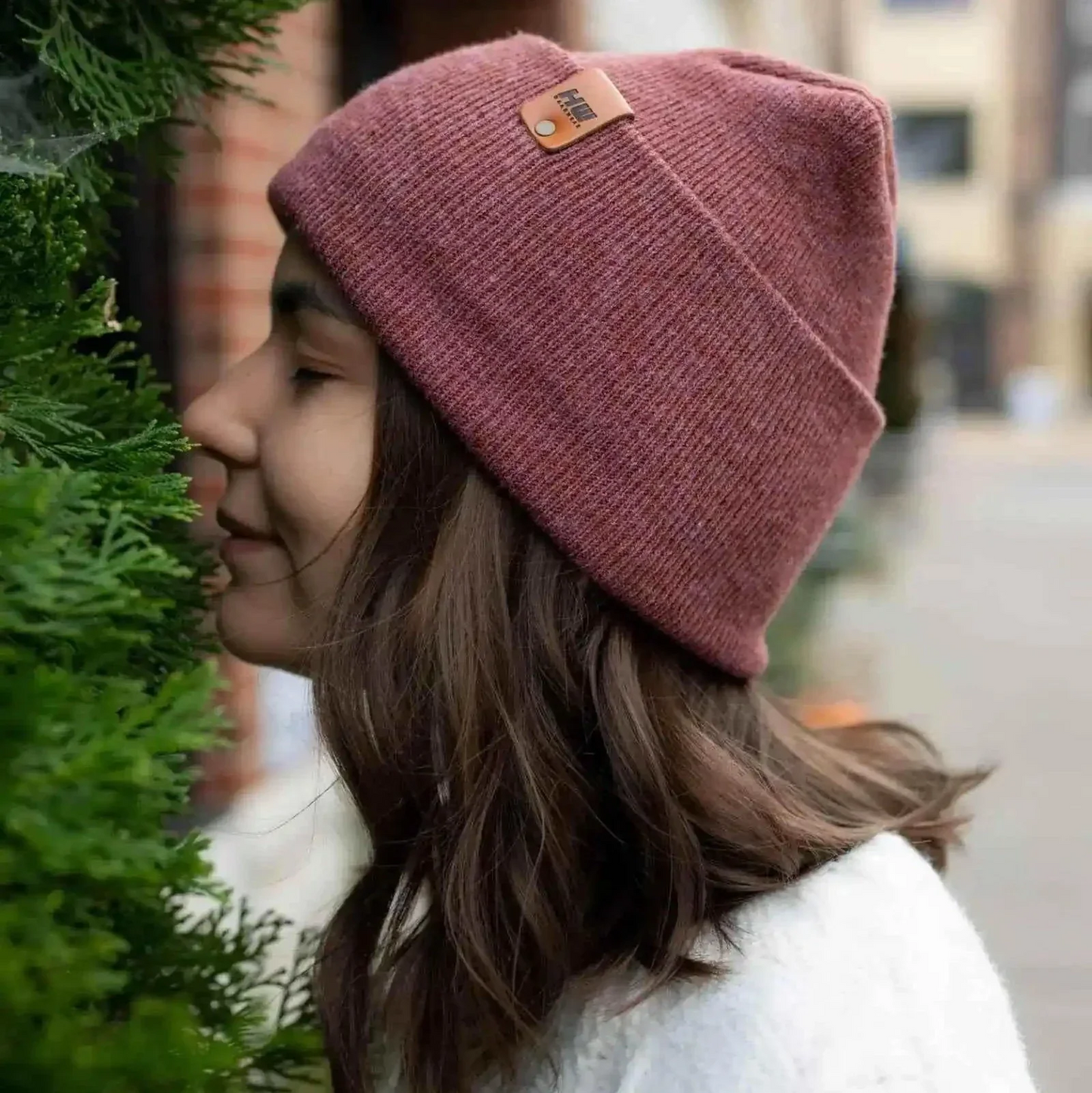 New Patented Design, H Stitch Cuffed Beanie