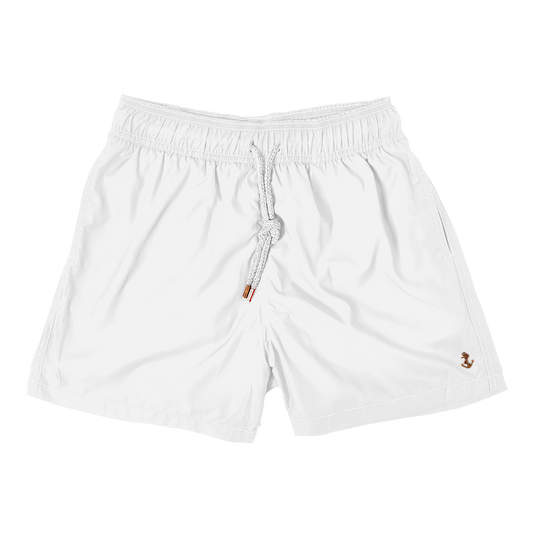 Classic White Swim Short