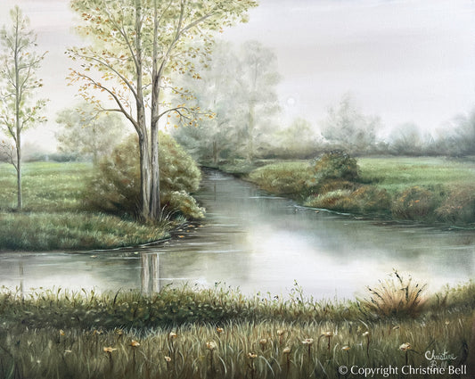 "Where Time Stands Still" ORIGINAL Coastal Landscape Oil Painting, 30x24"