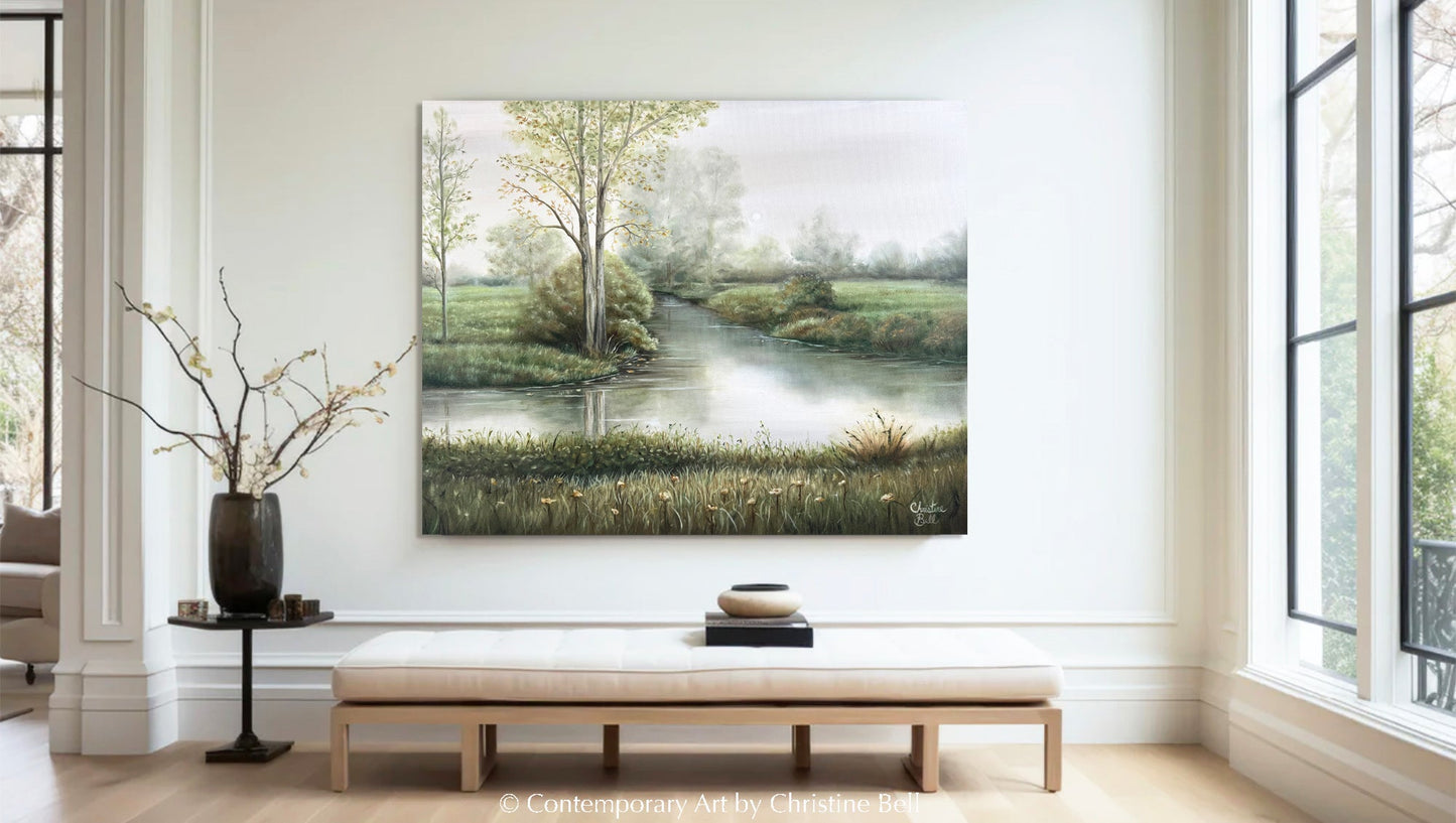 "Where Time Stands Still" ORIGINAL Coastal Landscape Oil Painting, 30x24"