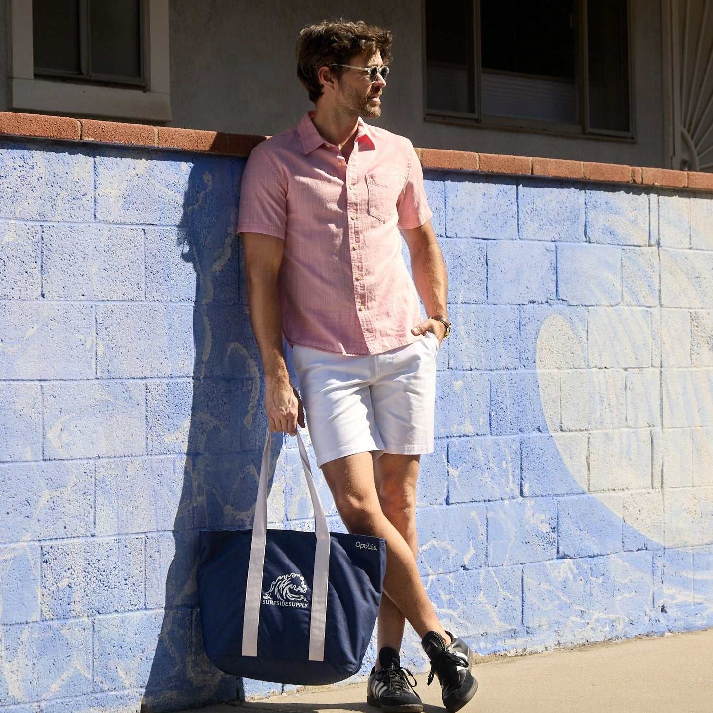 Joey Slub Island Shirt - Lobster Bisque