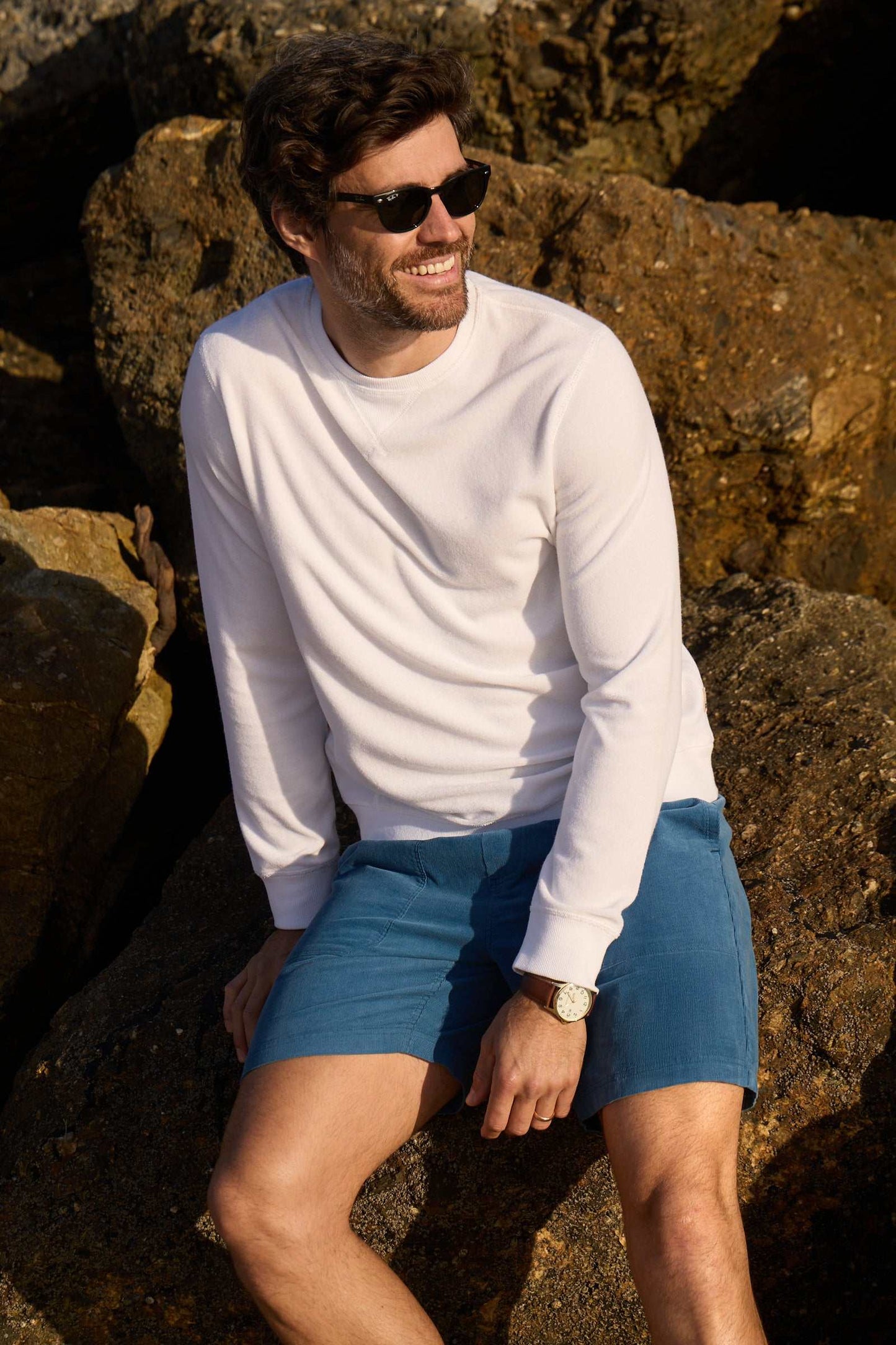 Butch Terry Crewneck - Brilliant White