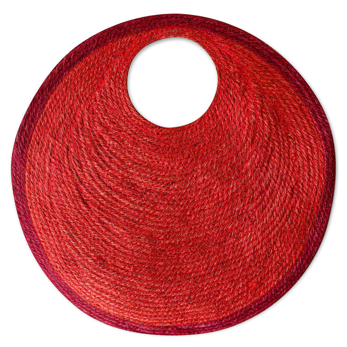 The Solo Tomato Large Jute Bag In Red