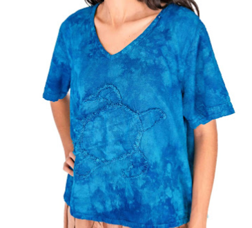 Women's 100% Cotton Gauze Turtle Top