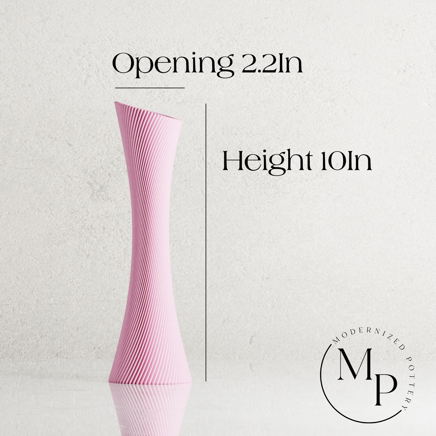 SPIRAL ROSE Vase