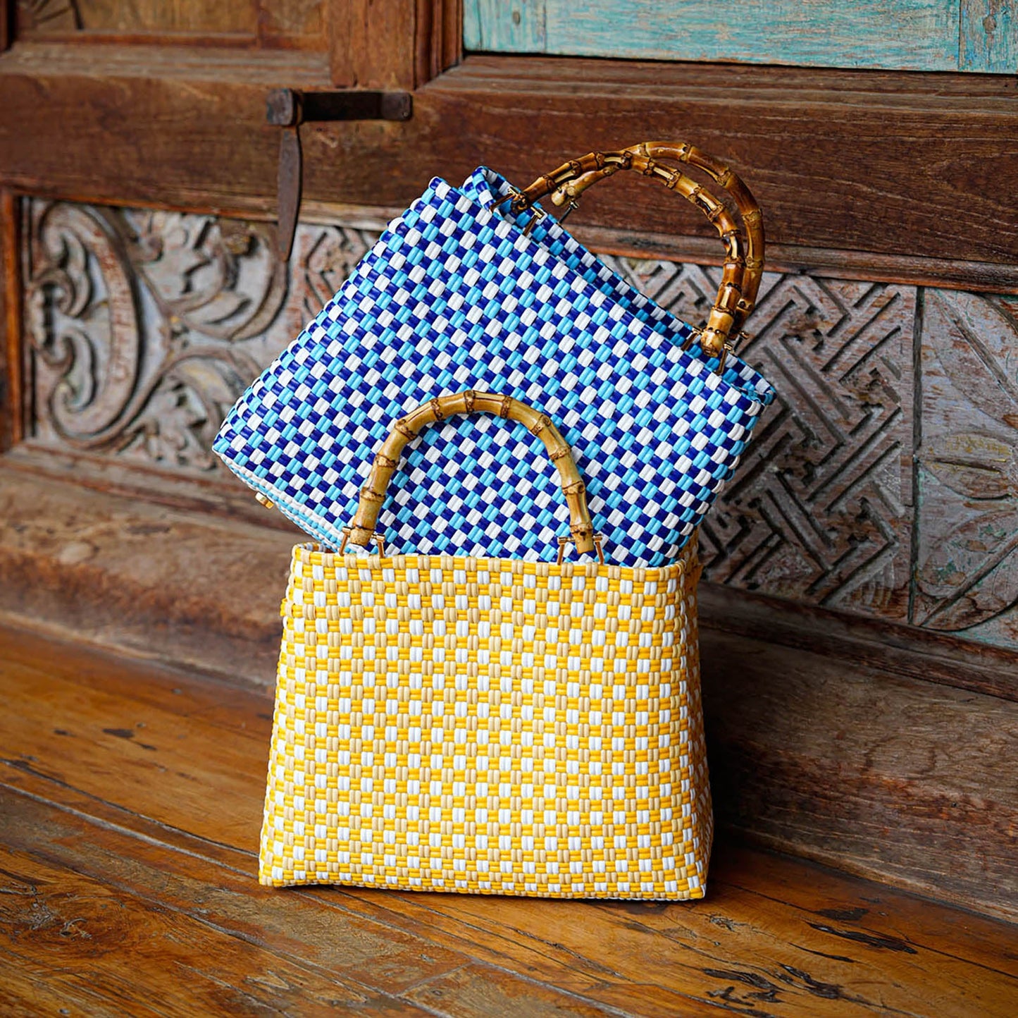 The Tuku Sunset Recycled Market Tote Bag