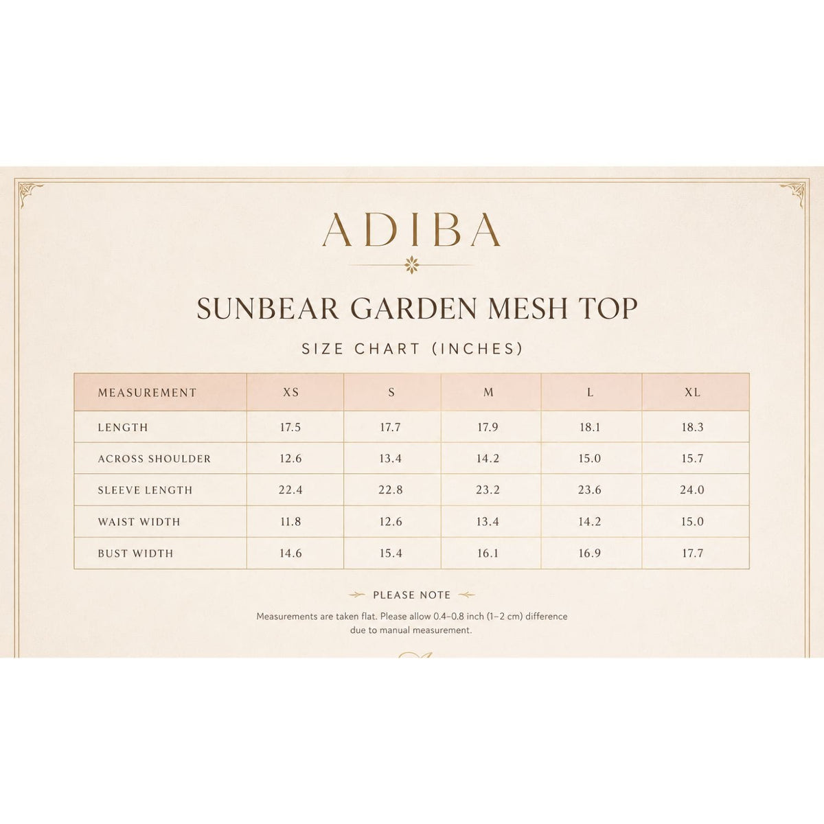 Sunbear Garden Mesh Top