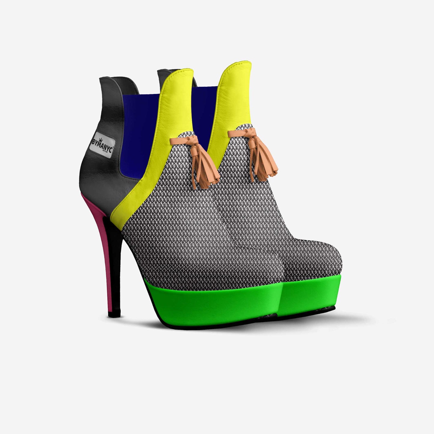 Vegan Platform Boots BYMANYC® New York Urban Chic Black