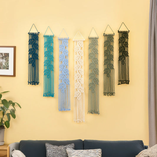 Vela Blue Green Macrame Wall Hangings