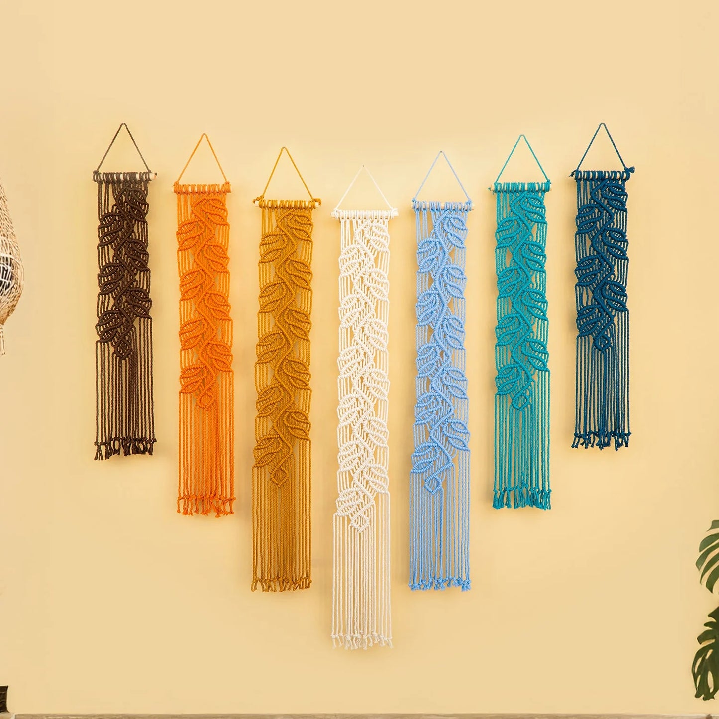 Vela Earth Blue Macrame Wall Hangings