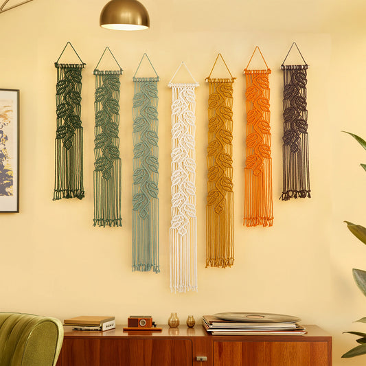 Vela Green Earth Macrame Wall Hangings