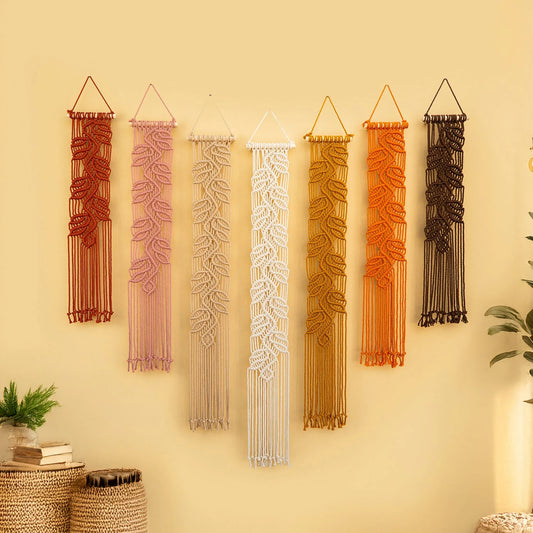 Vela Pink Earth Macrame Wall Hangings